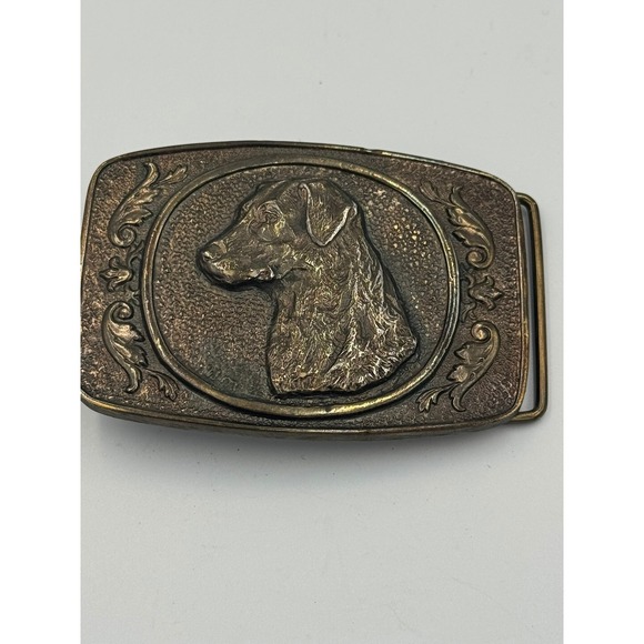 Wyoming Studio Art Works Other - Vintage 1977 Wyoming Studio Art Works Labrador Retriever Belt Buckle RJ Ventrice